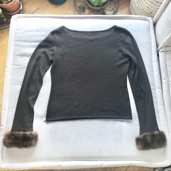 Michelle Nicole Mink Cuff Sweater - Picture 6 of 16